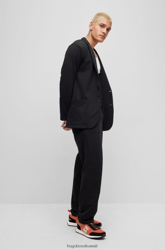 4TFNJN4778 البرتقالي Hugo Boss حذاء Hugo باللون البرتقالي مستوحى من رياضة الجري بمواد مختلطة مع شعار مكدس