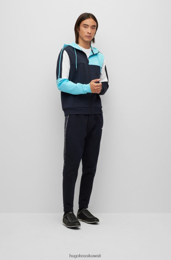 4TFNJN4789 أسود Hugo Boss حذاء هيوغو أسود اللون مصنوع من مواد مختلطة وشعار كبير