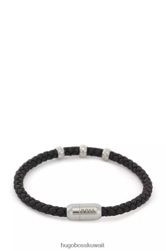 4TFNJN478 أسود Hugo Boss سوار البريل 50475513 أسود