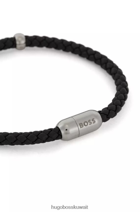 4TFNJN478 أسود Hugo Boss سوار البريل 50475513 أسود