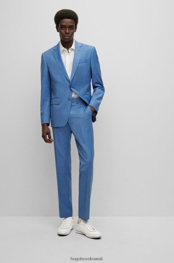 4TFNJN4790 أبيض Hugo Boss حذاء رياضي هوغو أبيض اللون من خامات مختلطة وشعار كبير