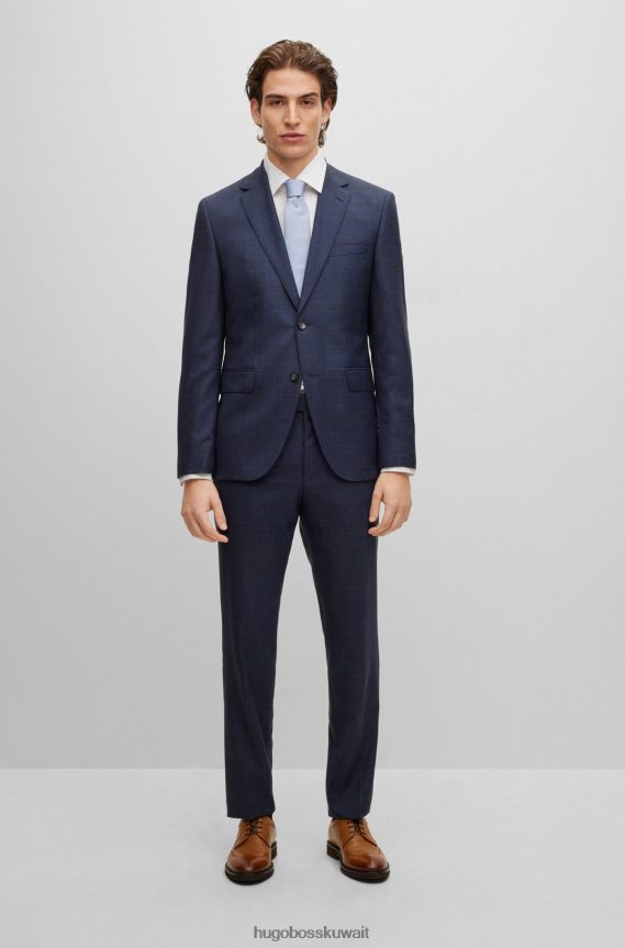 4TFNJN4792 بني Hugo Boss حذاء ديربي وينج تيب من الجلد المصقول باللون البني من هوغو