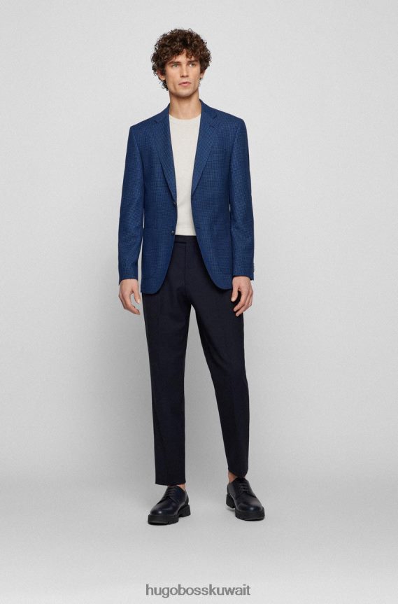 4TFNJN47 أزرق Hugo Boss معطف رياضي h-janson 50469014 أزرق