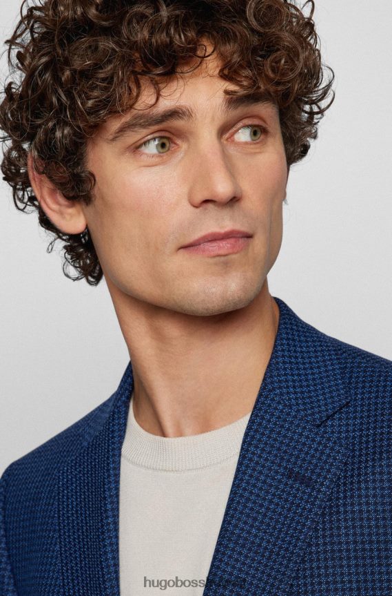 4TFNJN47 أزرق Hugo Boss معطف رياضي h-janson 50469014 أزرق