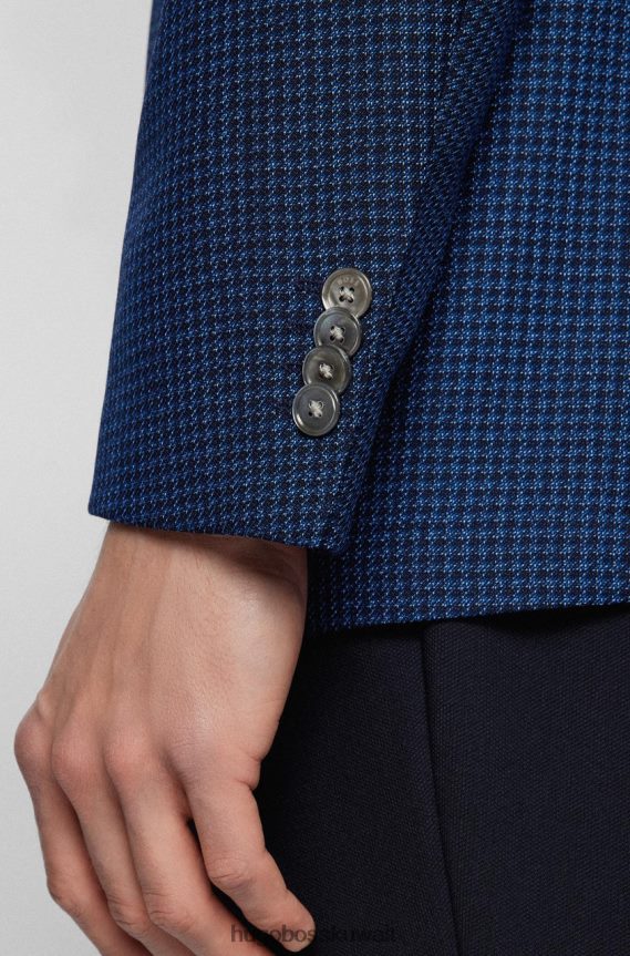 4TFNJN47 أزرق Hugo Boss معطف رياضي h-janson 50469014 أزرق