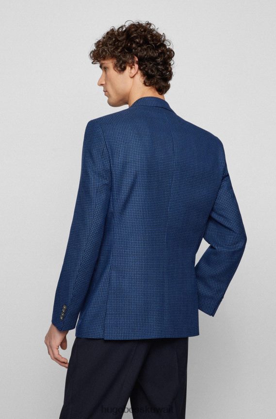 4TFNJN47 أزرق Hugo Boss معطف رياضي h-janson 50469014 أزرق