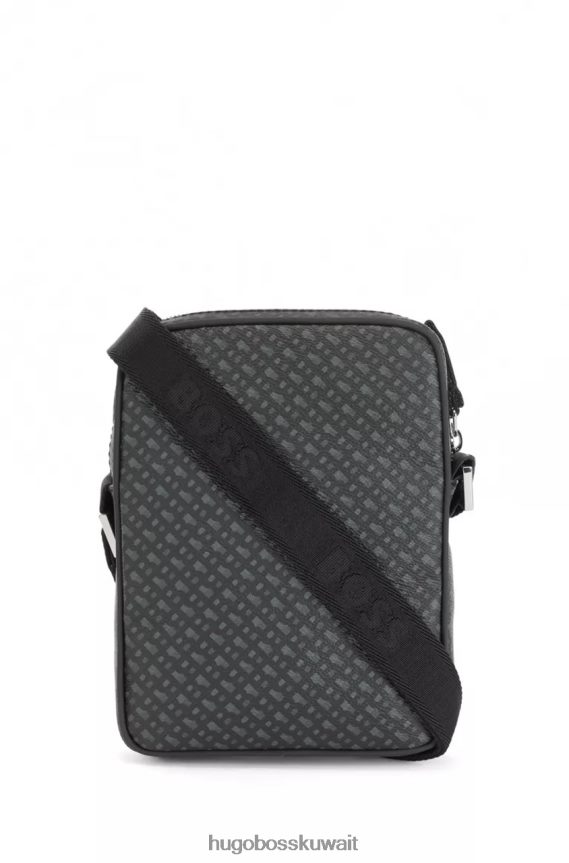 4TFNJN480 أسود Hugo Boss حقيبة مراسل بايرون 50472928، أسود
