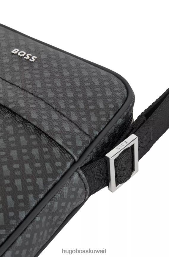 4TFNJN480 أسود Hugo Boss حقيبة مراسل بايرون 50472928، أسود