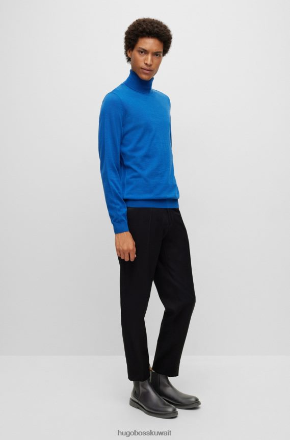 4TFNJN4810 أسود Hugo Boss حذاء تشيلسي من الجلد من هوغو مع تفاصيل مميزة باللون الأسود