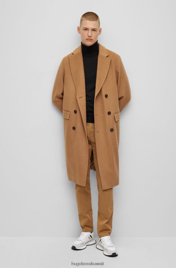 4TFNJN4817 أبيض Hugo Boss حذاء رياضي من مواد مختلطة مع شريط هوغو أبيض مميز