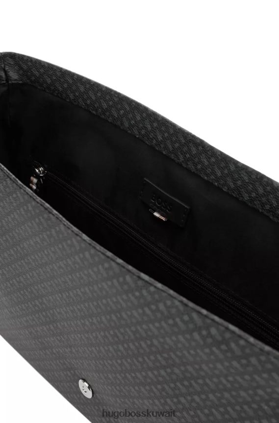 4TFNJN481 أسود Hugo Boss حقيبة رسول بايرون 50472929 أسود