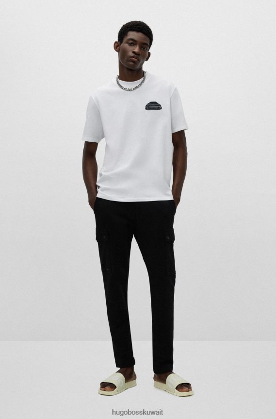 4TFNJN4821 اخضر فاتح Hugo Boss شبشب هوغو باللون الأخضر الفاتح إيطالي الصنع مع حزام يحمل الشعار