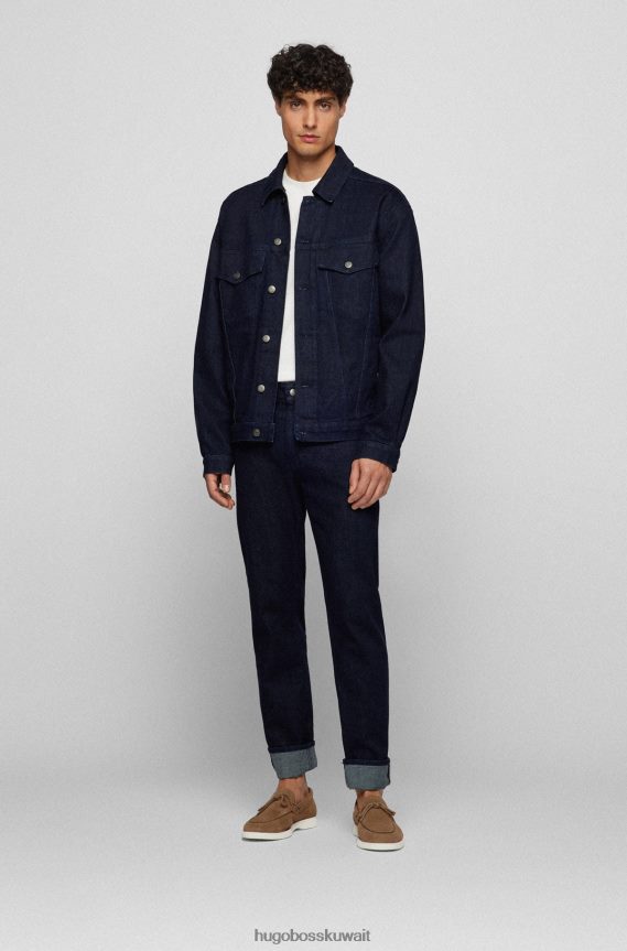 4TFNJN4829 البني الفاتح Hugo Boss حذاء موكاسين من جلد الغزال مزين بأربطة باللون البني الفاتح