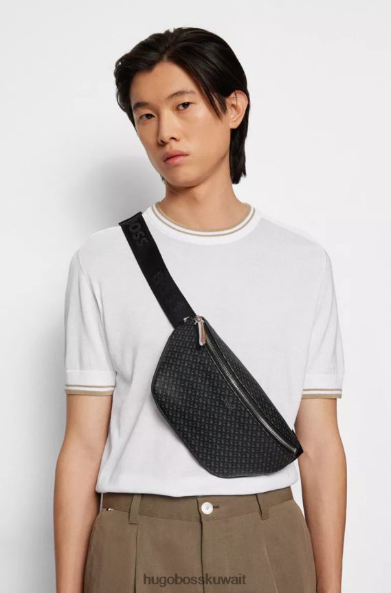 4TFNJN482 أسود Hugo Boss حقيبة حزام بايرون 50472935 أسود