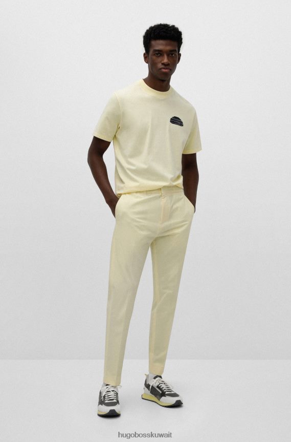 4TFNJN4832 منقوشة Hugo Boss حذاء رياضي Hugo منقوش مستوحى من الطراز القديم مع تفاصيل شبكية ومعدنية