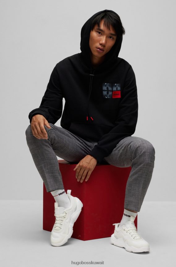 4TFNJN4852 أبيض Hugo Boss حذاء رياضي هوغو باللون الأبيض مصنوع من مواد مختلطة مع نعل عصري من مطاط إيفا