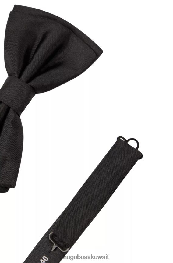 4TFNJN488 أسود Hugo Boss ربطة عنق على شكل حرف H رقم 50480280 باللون الأسود