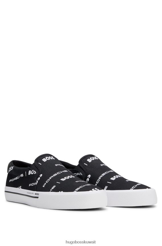4TFNJN4906 أسود Hugo Boss حذاء بورشه X سهل الارتداء من القماش القطني