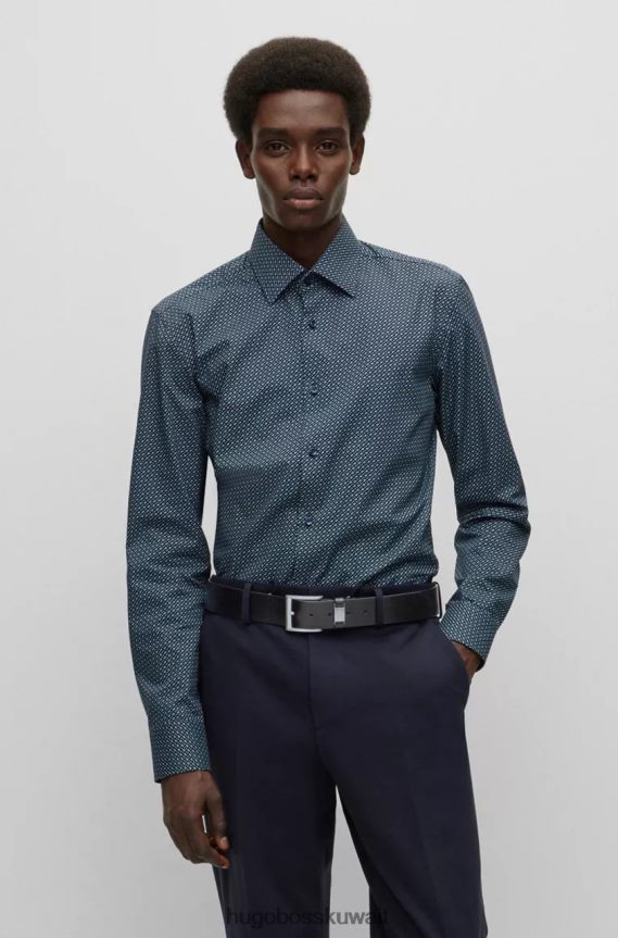 4TFNJN490 أسود/بني Hugo Boss حزام كونيو 50475116 أسود