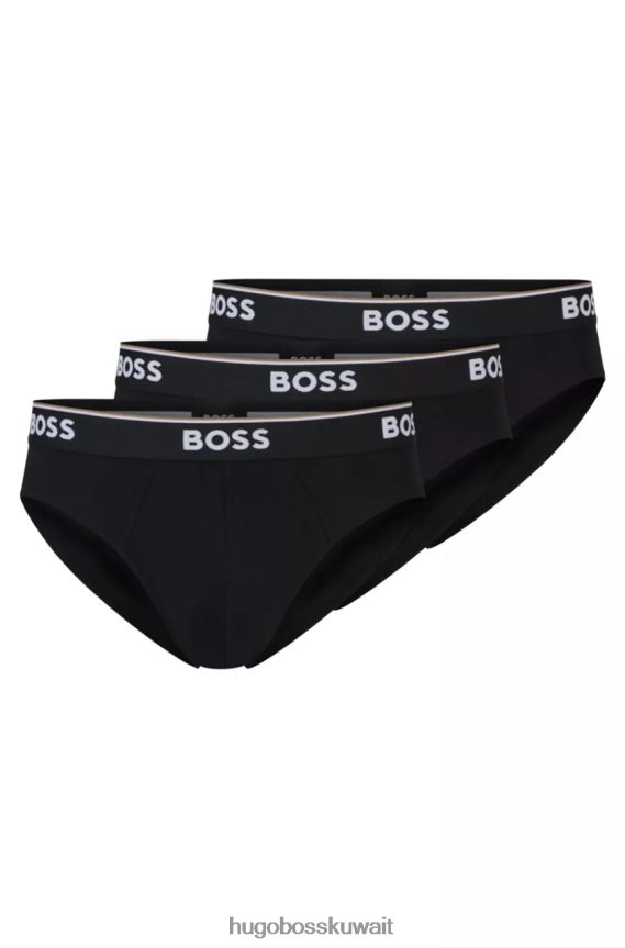 4TFNJN494 أسود / أبيض / رمادي Hugo Boss ملخصات 3P رقم الطاقة 50475273، أسود