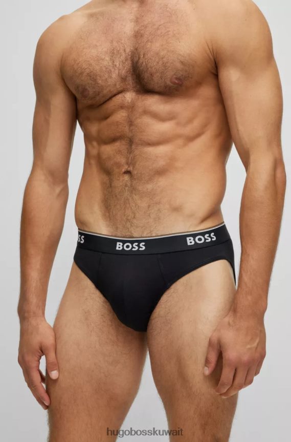 4TFNJN494 أسود / أبيض / رمادي Hugo Boss ملخصات 3P رقم الطاقة 50475273، أسود