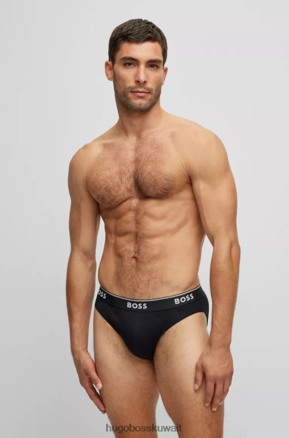 4TFNJN494 أسود / أبيض / رمادي Hugo Boss ملخصات 3P رقم الطاقة 50475273، أسود