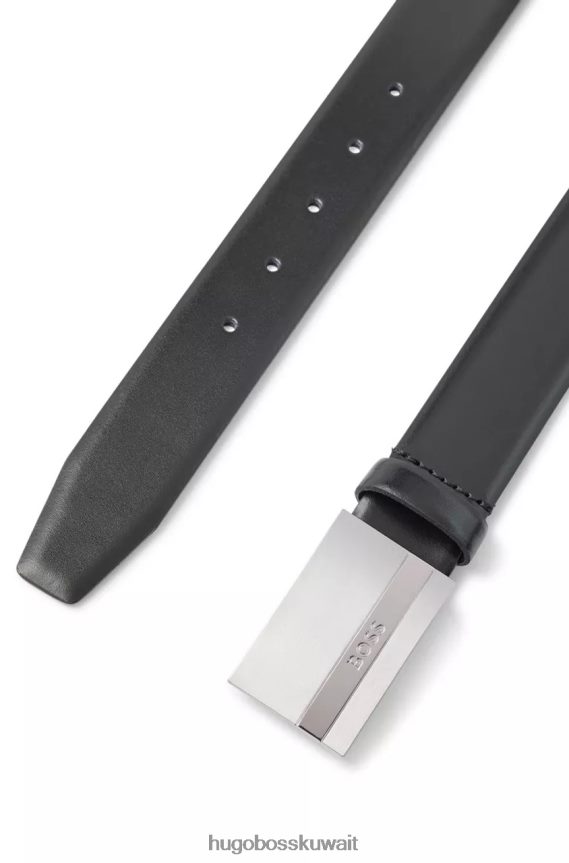4TFNJN495 أسود Hugo Boss حزام باكستون رقم 50480955 أسود