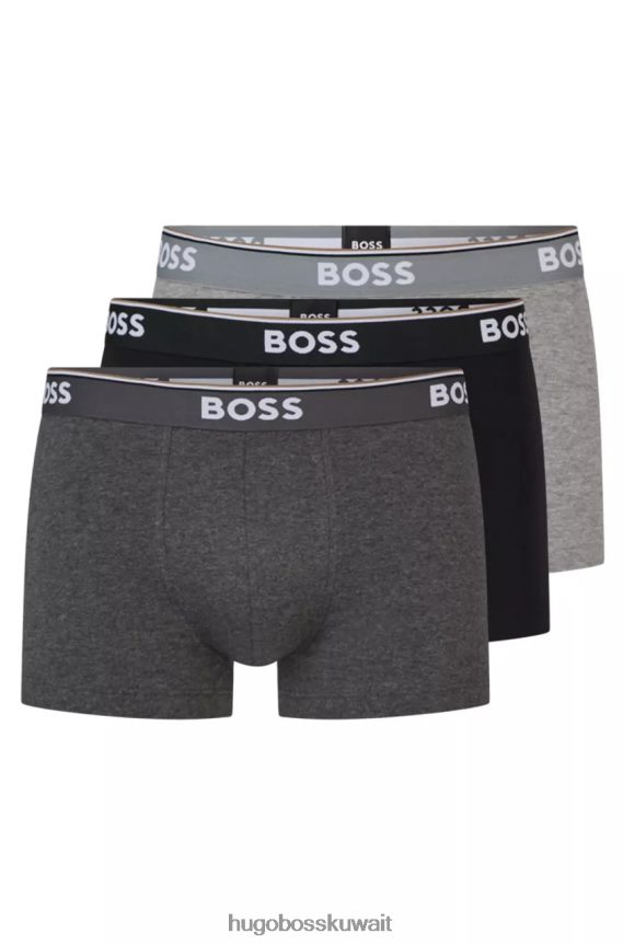 4TFNJN497 أسود / أبيض / رمادي / أزرق Hugo Boss جذوع 3P رقم الطاقة 50475274 أسود