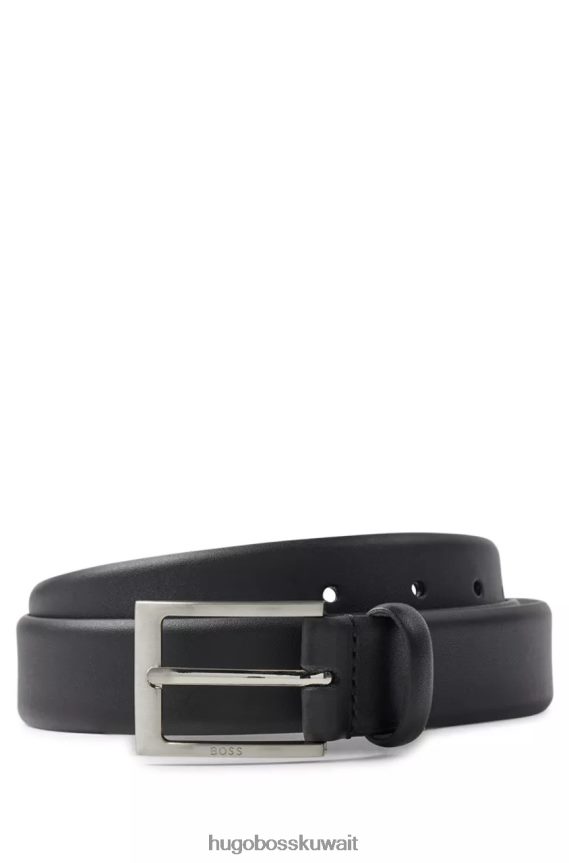 4TFNJN498 أسود Hugo Boss حزام بروندون رقم 50481068 أسود