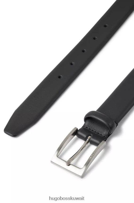 4TFNJN498 أسود Hugo Boss حزام بروندون رقم 50481068 أسود