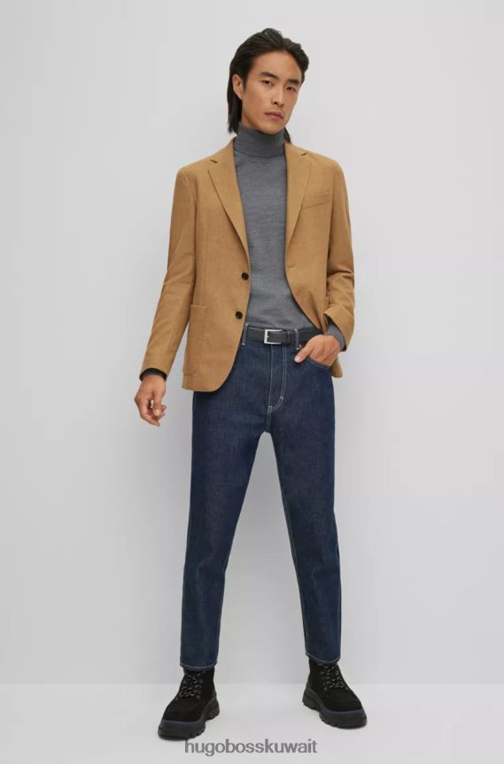 4TFNJN498 أسود Hugo Boss حزام بروندون رقم 50481068 أسود