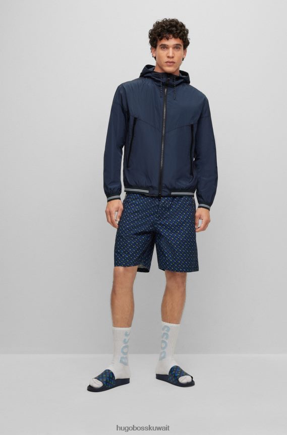 4TFNJN4995 أزرق غامق Hugo Boss شبشب Hugo باللون الأزرق الداكن مع وسادة قدم محيطية