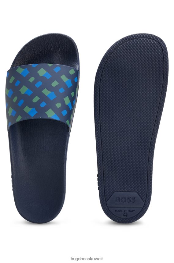 4TFNJN4995 أزرق غامق Hugo Boss شبشب Hugo باللون الأزرق الداكن مع وسادة قدم محيطية