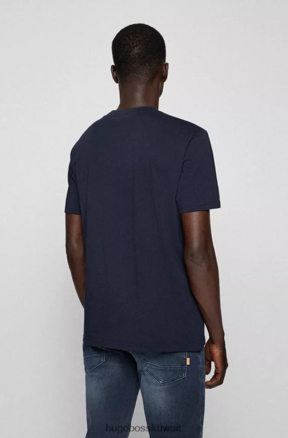 4TFNJN4 أزرق غامق/أسود Hugo Boss تي شيرت تي كار 50473047 أزرق داكن