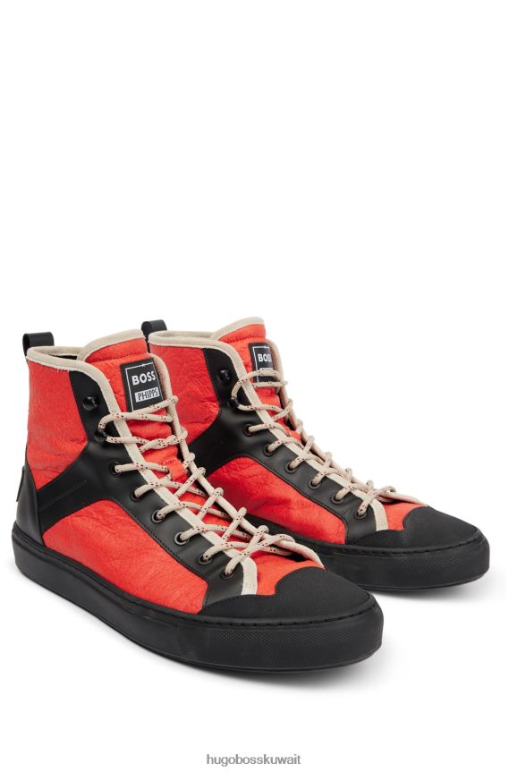 4TFNJN5003 منقوشة باللون البرتقالي Hugo Boss حذاء رياضي x فيبس