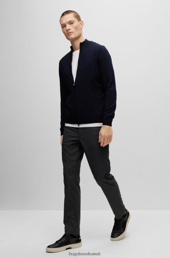 4TFNJN5017 أسود Hugo Boss حذاء رياضي هوغو ذو خطوط مميزة باللون الأسود