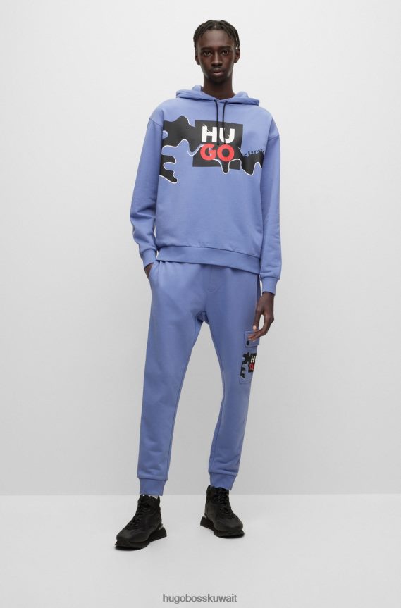 4TFNJN5031 أسود Hugo Boss حذاء رياضي هوغو باللون الأسود مصنوع من مواد مختلطة مع تفاصيل مطاطية