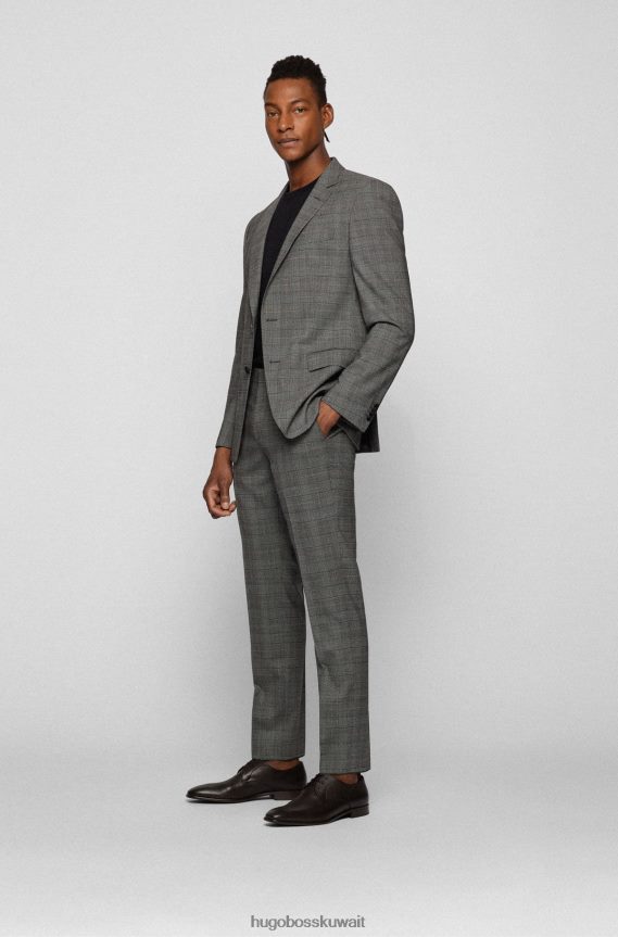 4TFNJN5038 بني غامق Hugo Boss حذاء ديربي هوغو بني داكن إيطالي الصنع من الجلد