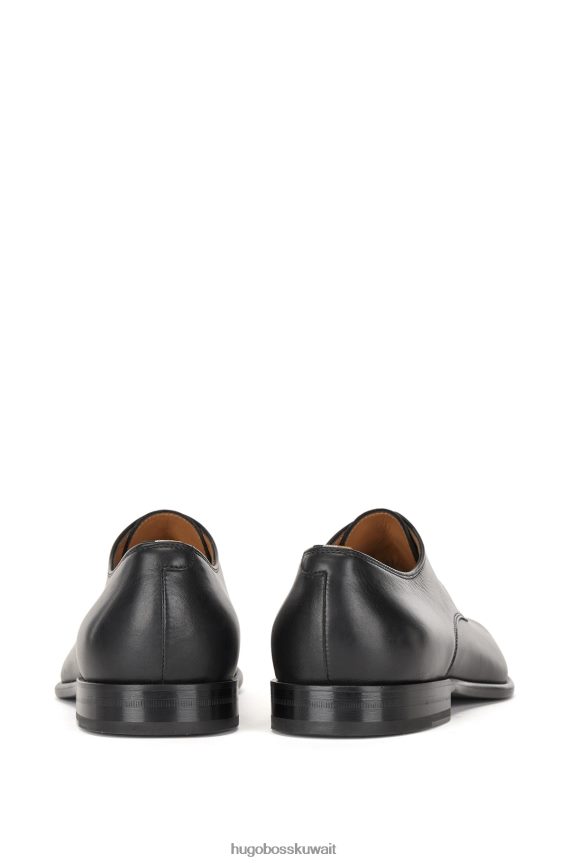 4TFNJN5039 أسود Hugo Boss حذاء ديربي هوغو إيطالي الصنع من الجلد باللون الأسود