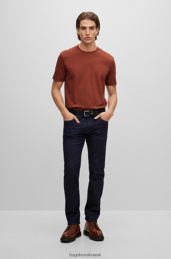 4TFNJN5045 بني Hugo Boss حذاء هوغو بني برباط من الجلد