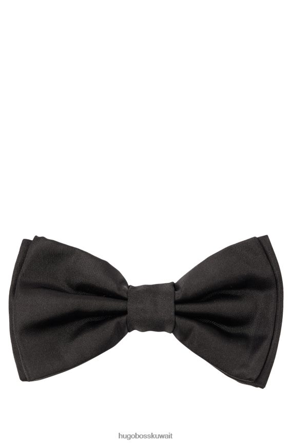 4TFNJN5077 أسود Hugo Boss مجموعة هدايا ربطة عنق حرير هوغو سوداء ومجموعة هدايا كومربوند