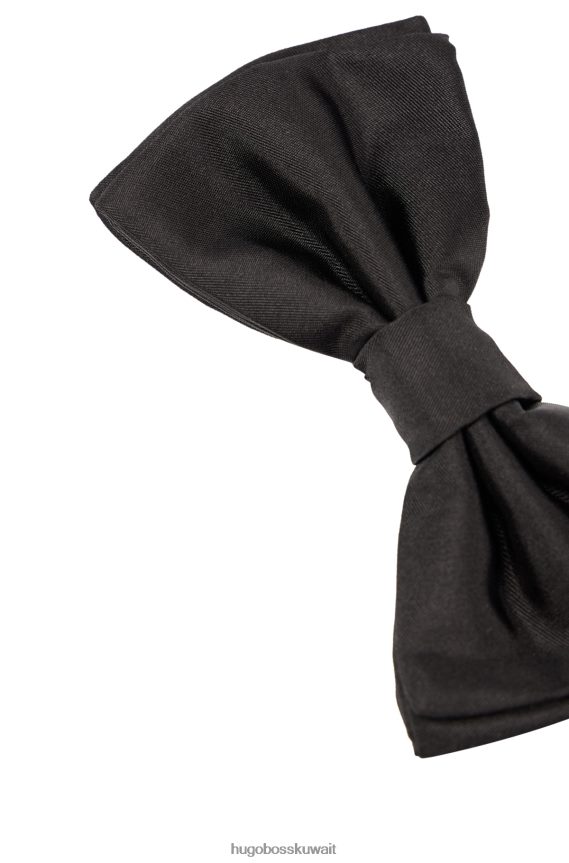 4TFNJN5077 أسود Hugo Boss مجموعة هدايا ربطة عنق حرير هوغو سوداء ومجموعة هدايا كومربوند