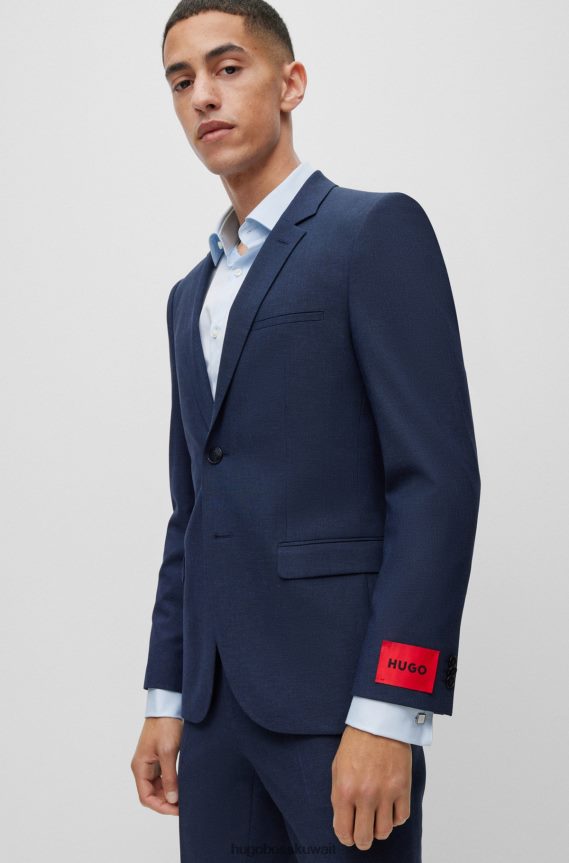 4TFNJN5092 أبيض Hugo Boss أزرار أكمام مربعة مع قلب المينا الملون باللون الأبيض