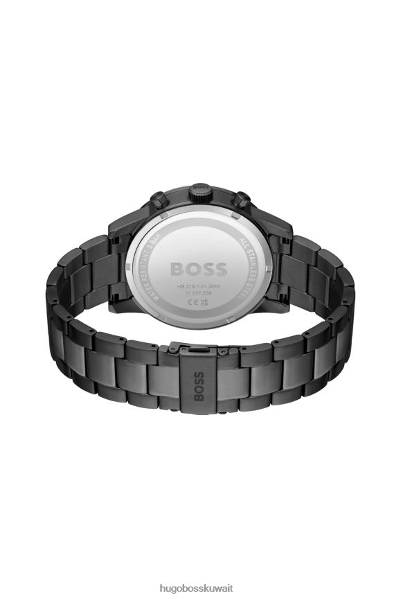 4TFNJN5110 حزمة مسبقة متنوعة Hugo Boss ساعة هوغو متنوعة مسبقة الصنع مطلية باللون الرمادي مع قرص متناغم