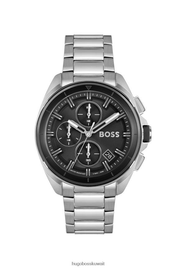 4TFNJN5134 حزمة مسبقة متنوعة Hugo Boss ساعة هوغو كرونوغراف بمينا أسود متنوعة مع سوار متصل