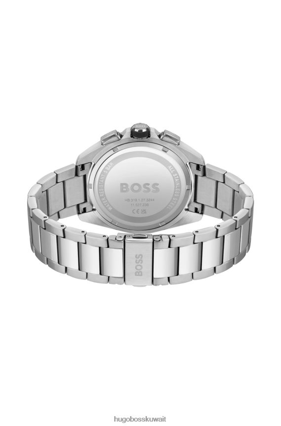 4TFNJN5134 حزمة مسبقة متنوعة Hugo Boss ساعة هوغو كرونوغراف بمينا أسود متنوعة مع سوار متصل