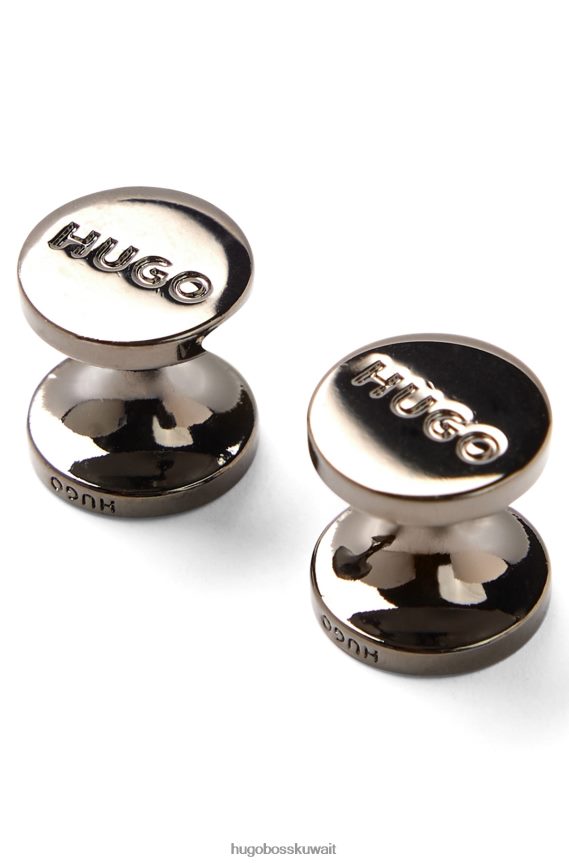 4TFNJN5137 أحمر Hugo Boss أزرار أكمام مستديرة مع قلب المينا الملون باللون الأحمر