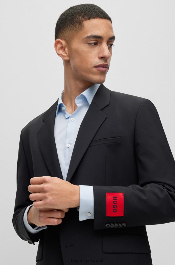 4TFNJN5139 أبيض Hugo Boss أزرار أكمام مستديرة مع قلب المينا الملون باللون الأبيض