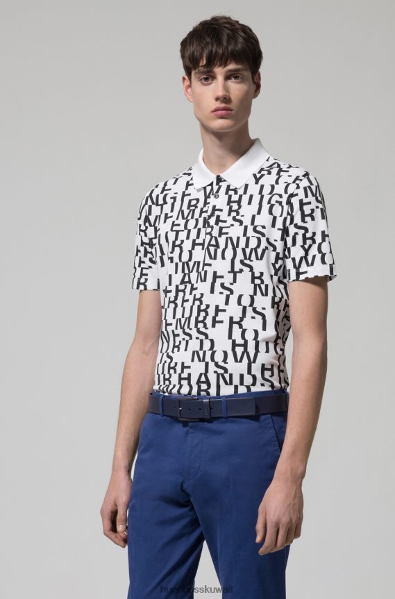 4TFNJN5153 أزرق غامق Hugo Boss حزام هوغو من الجلد باللون الأزرق الداكن مع أجزاء معدنية غير لامعة