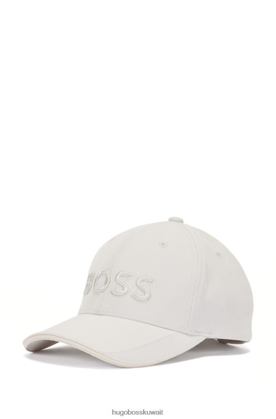 4TFNJN5159 البيج الفاتح Hugo Boss قبعة هوغو بيكيه © شبكية باللون البيج الفاتح مع شعار مطرز ثلاثي الأبعاد